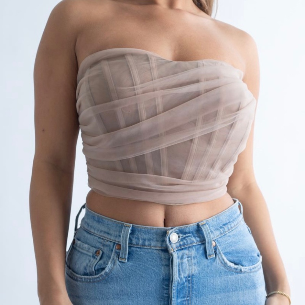 Bone lining corset top